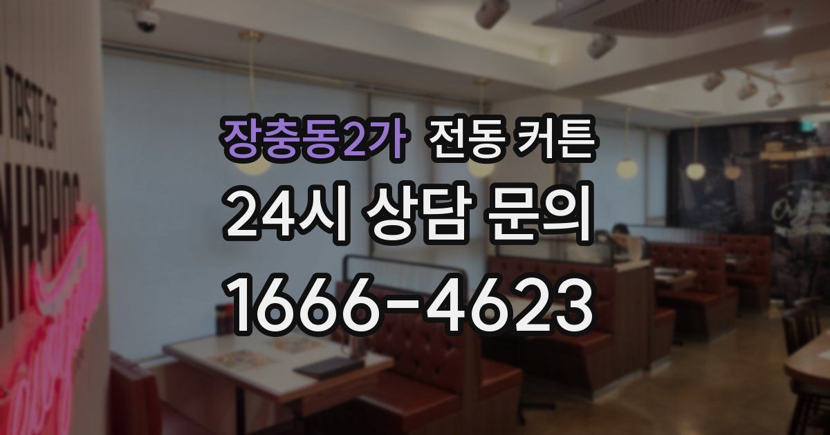 장충동2가 전동 커튼