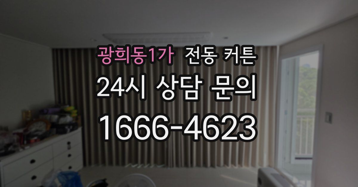 광희동1가 전동 커튼