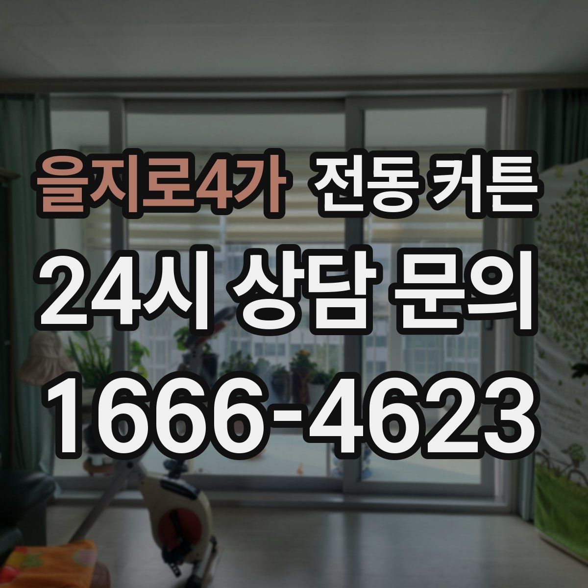 을지로4가 전동 커튼