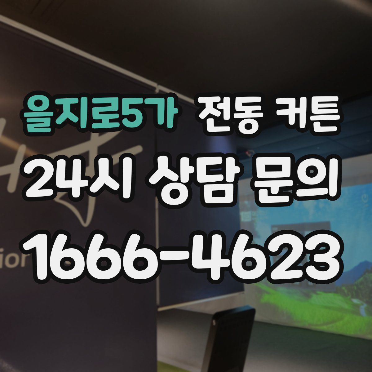 을지로5가 전동 커튼
