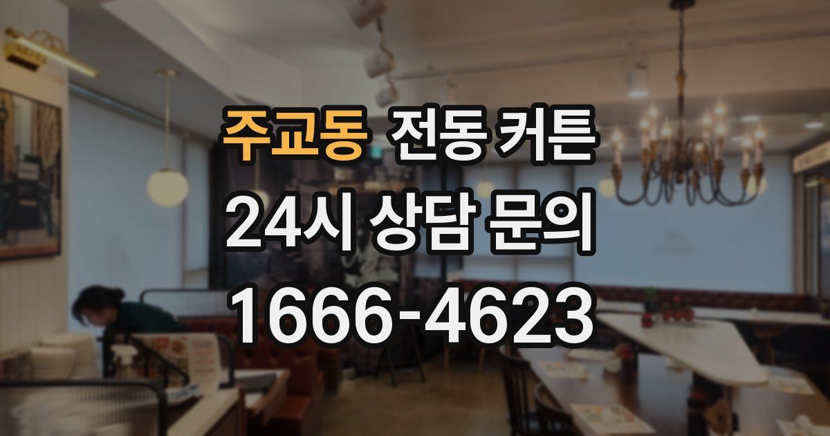 주교동 전동 커튼