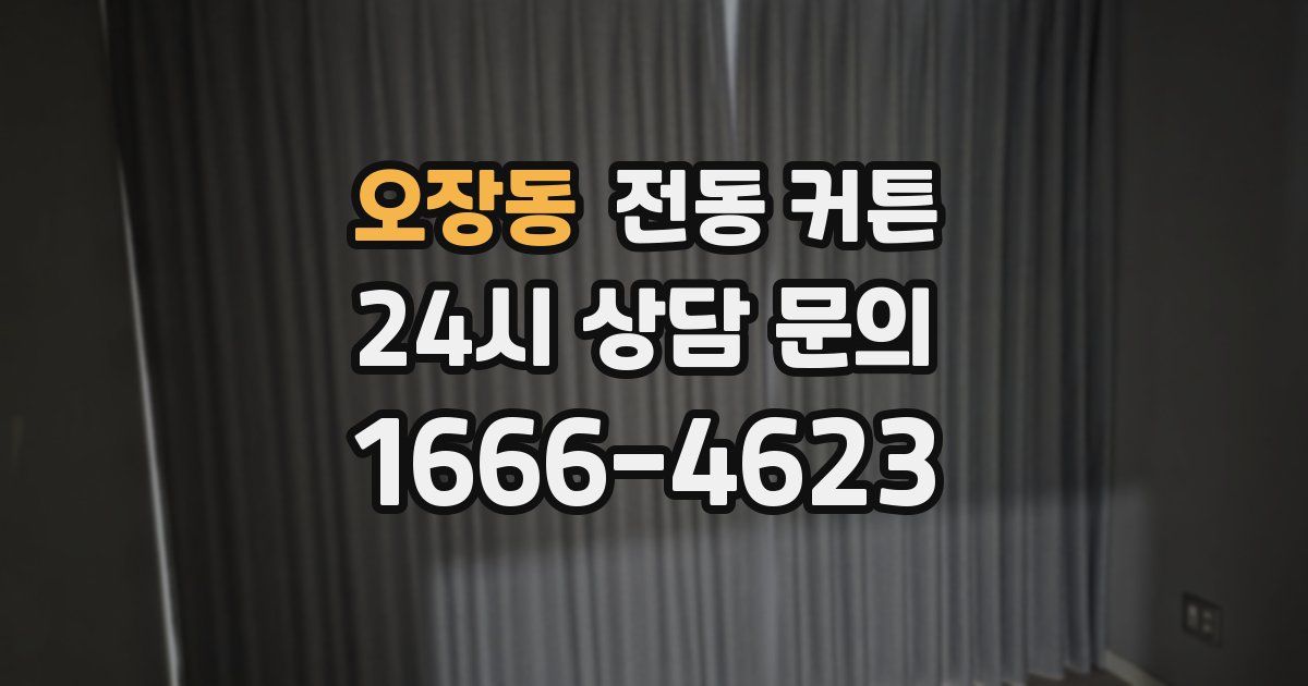 오장동 전동 커튼