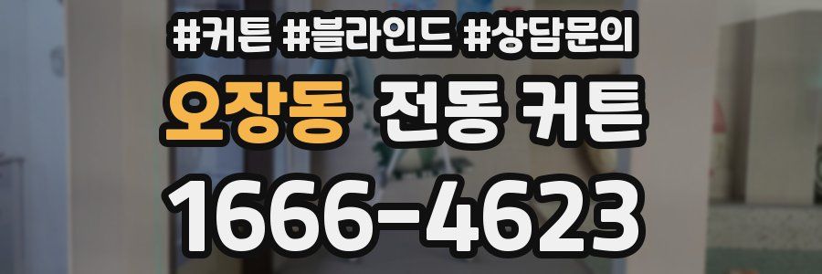 오장동 전동 커튼
