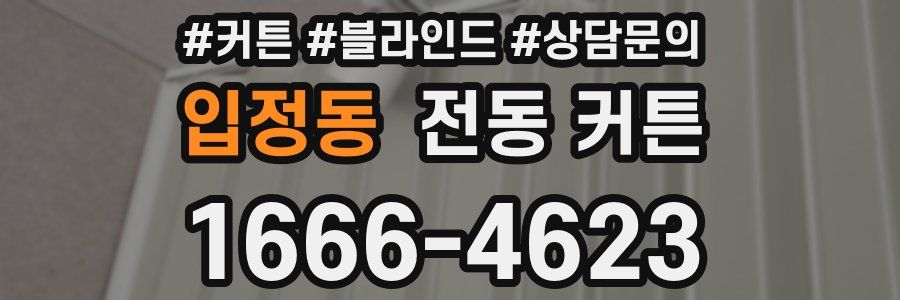입정동 전동 커튼