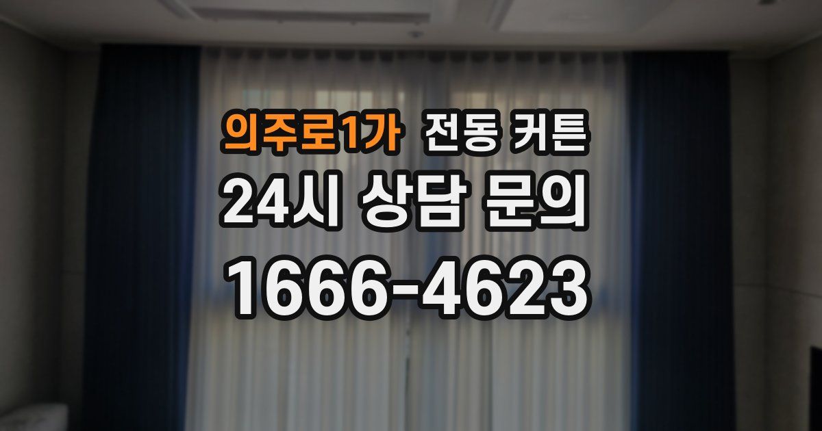 의주로1가 전동 커튼