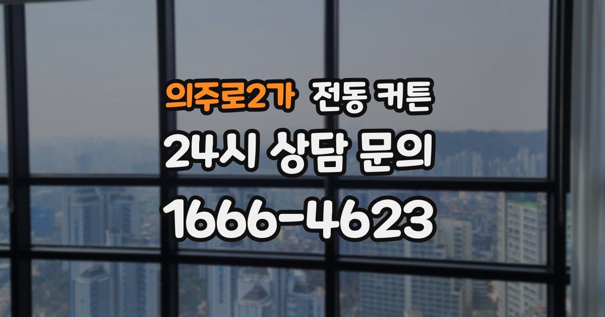 의주로2가 전동 커튼