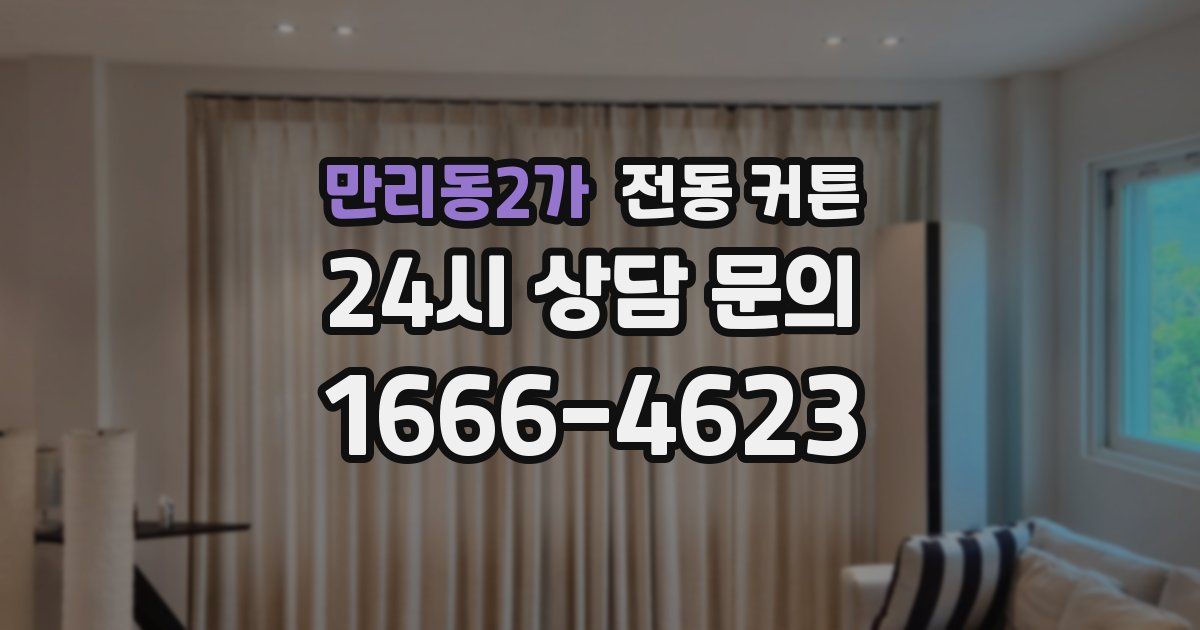 만리동2가 전동 커튼