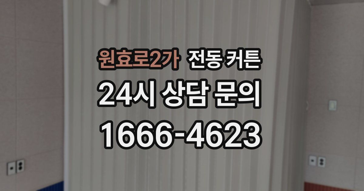원효로2가 전동 커튼