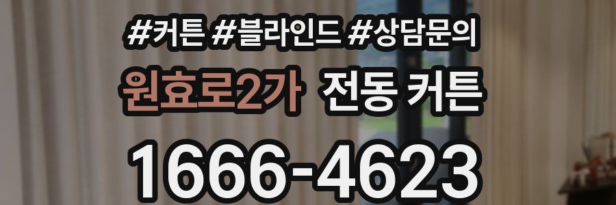 원효로2가 전동 커튼