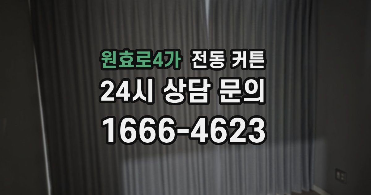 원효로4가 전동 커튼