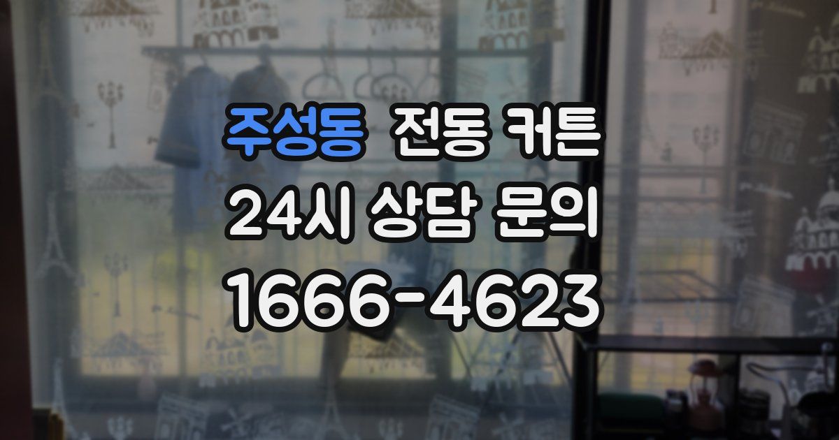 주성동 전동 커튼