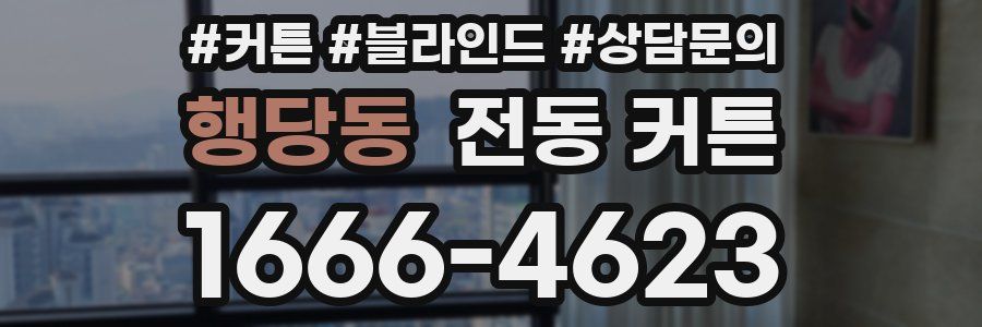 행당동 전동 커튼