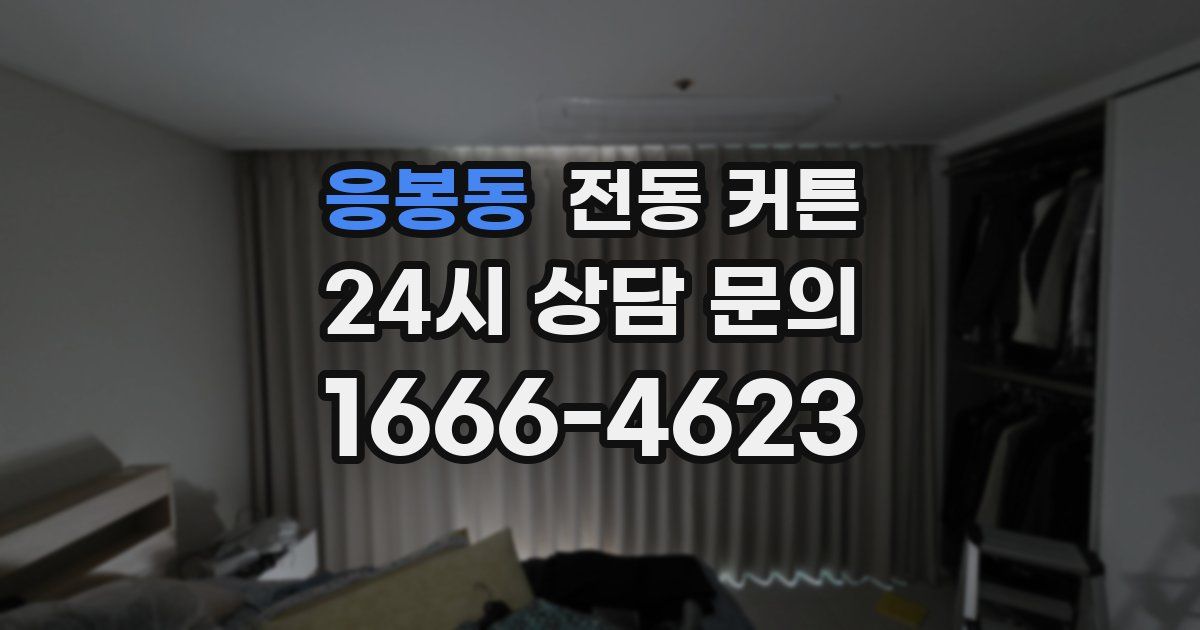응봉동 전동 커튼