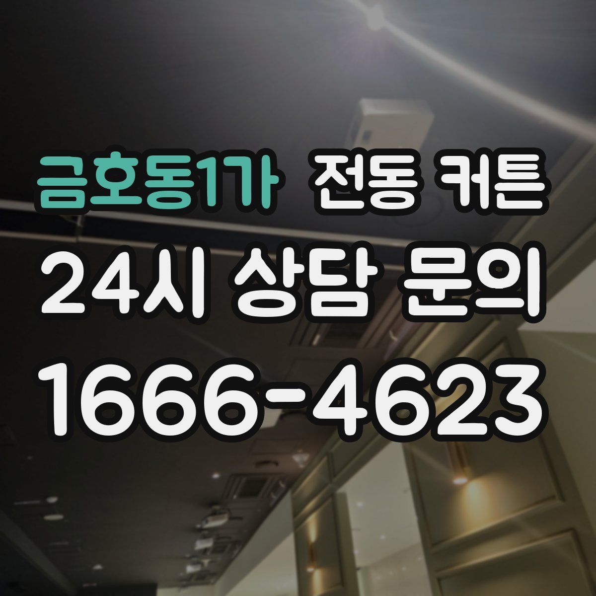 금호동1가 전동 커튼