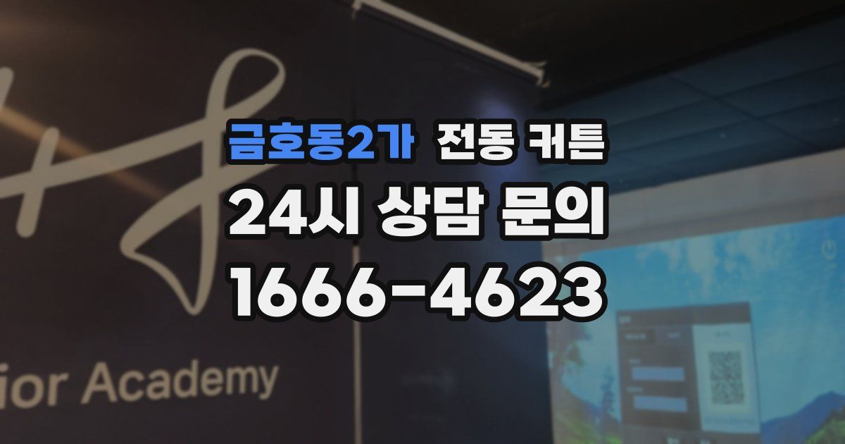 금호동2가 전동 커튼