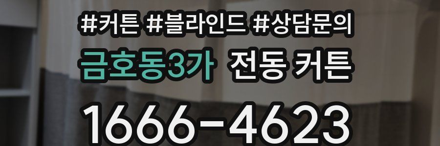 금호동3가 전동 커튼