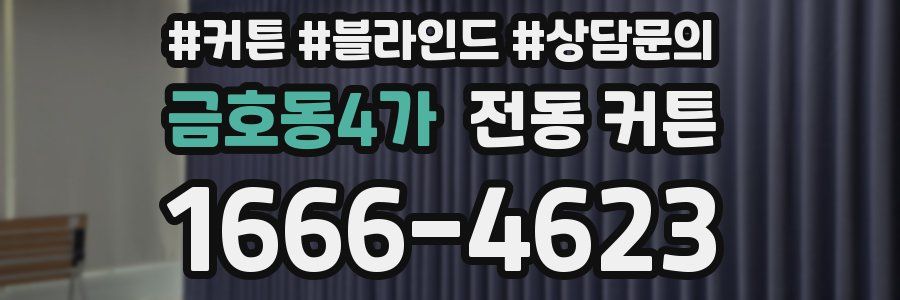 금호동4가 전동 커튼
