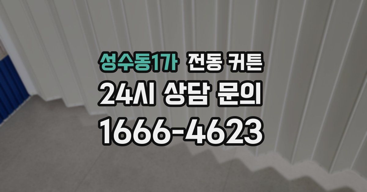 성수동1가 전동 커튼