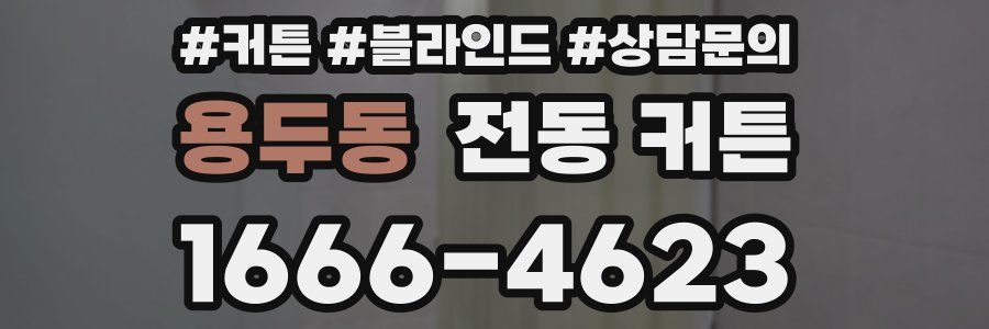 용두동 전동 커튼