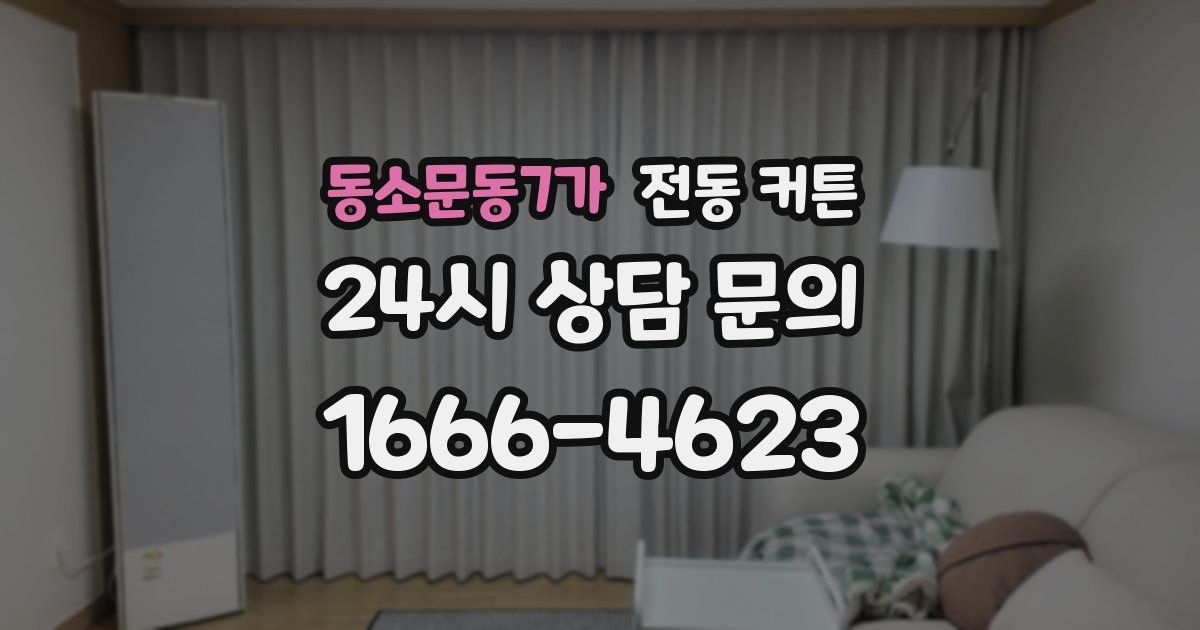 동소문동7가 전동 커튼