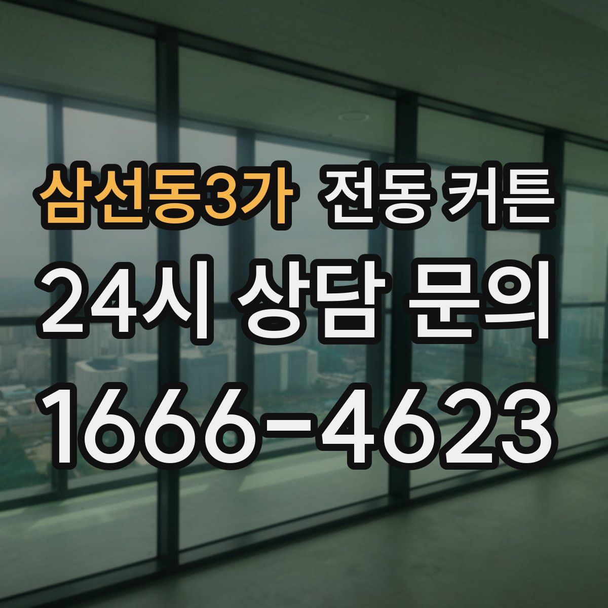 삼선동3가 전동 커튼