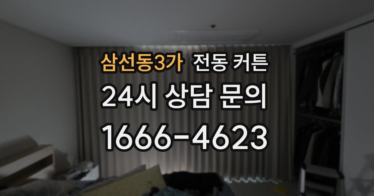 삼선동3가 전동 커튼