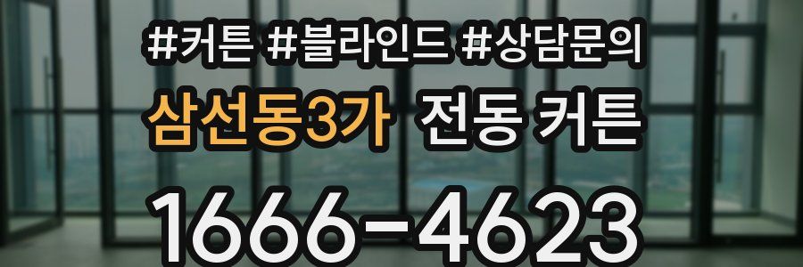 삼선동3가 전동 커튼