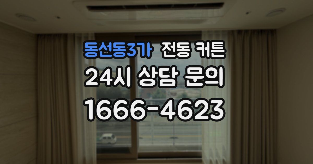동선동3가 전동 커튼