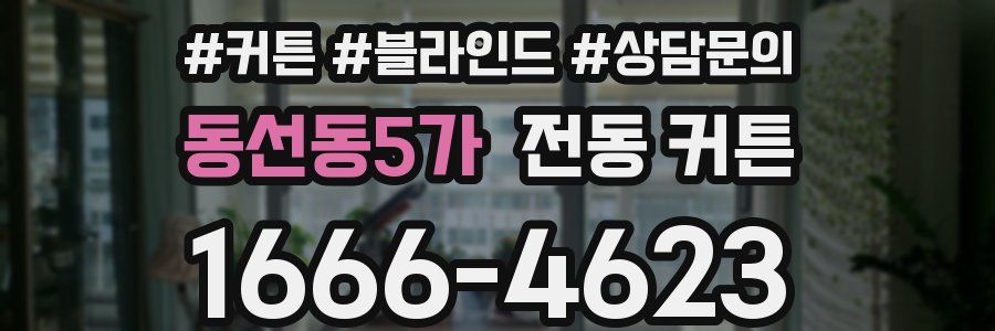 동선동5가 전동 커튼