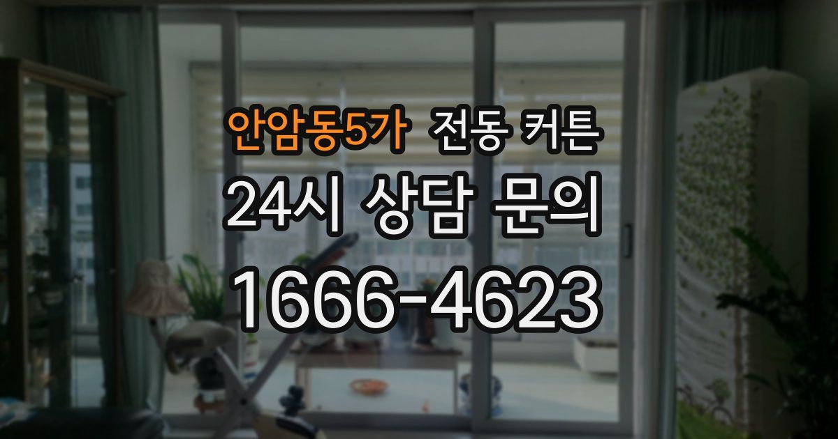 안암동5가 전동 커튼