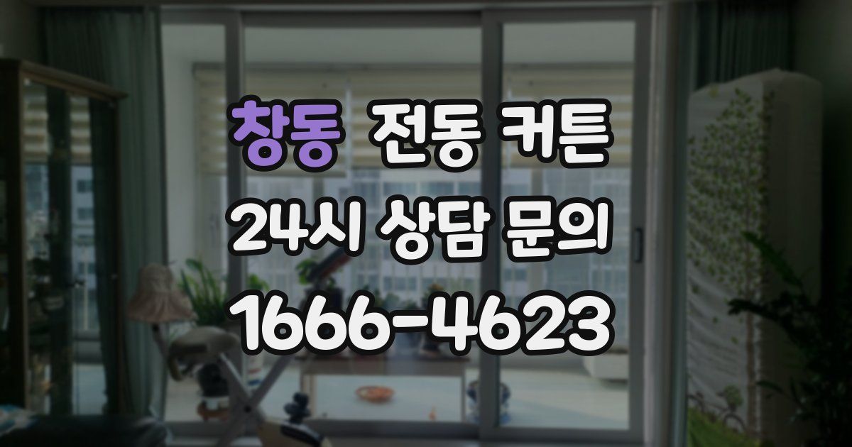 창동 전동 커튼