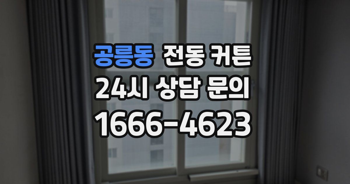 공릉동 전동 커튼