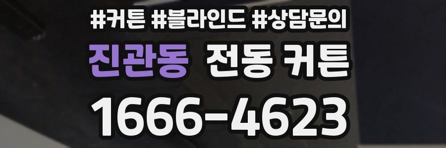 진관동 전동 커튼