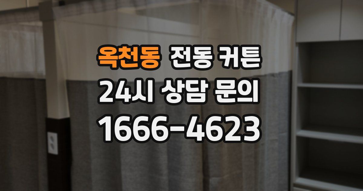 옥천동 전동 커튼