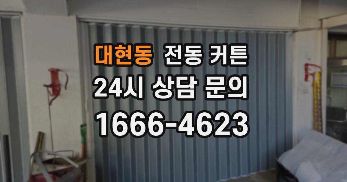 대현동 전동 커튼
