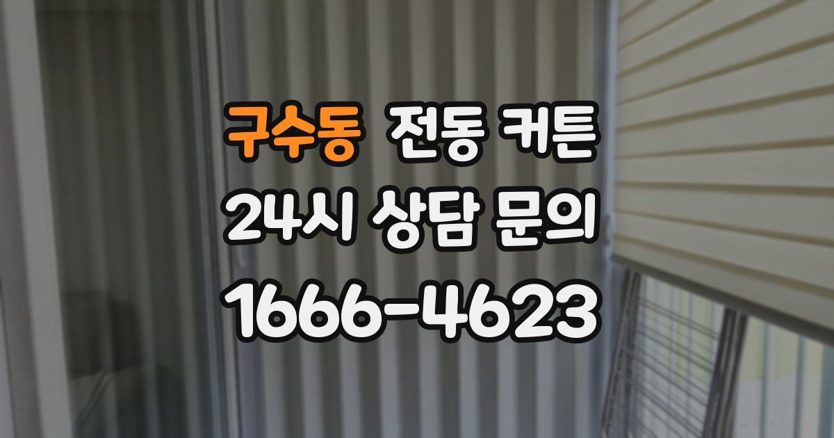 구수동 전동 커튼