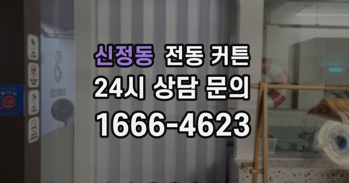 신정동 전동 커튼