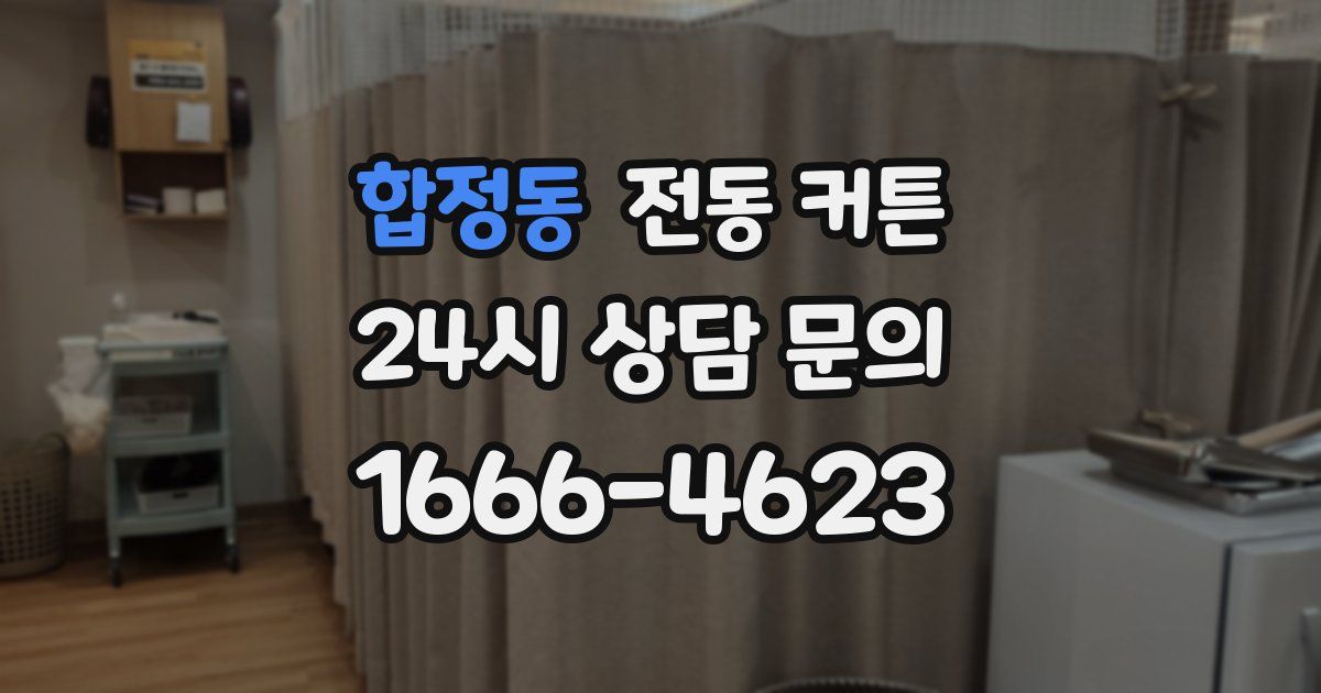 합정동 전동 커튼