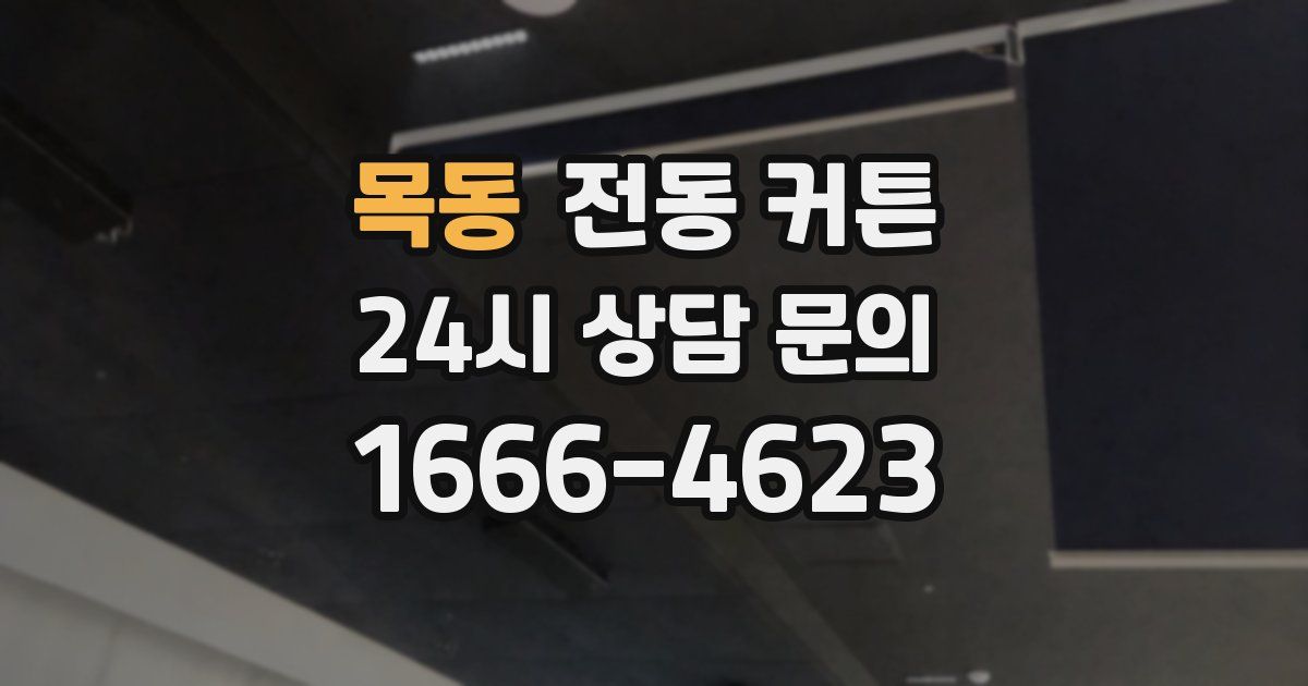 목동 전동 커튼