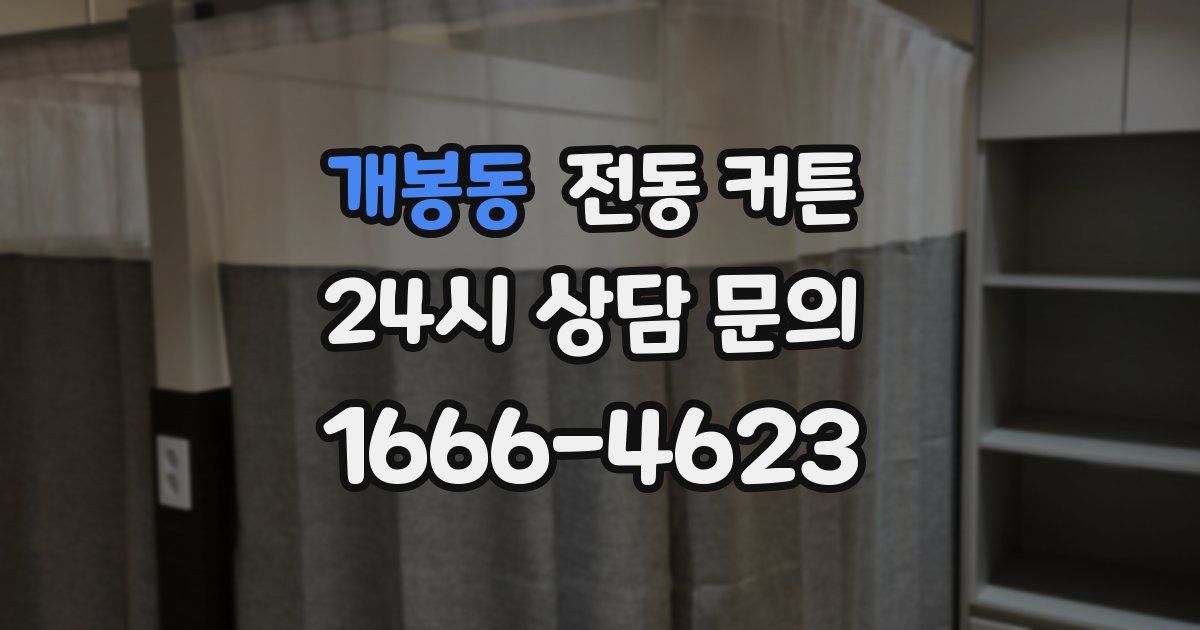 개봉동 전동 커튼