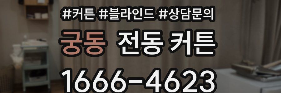 궁동 전동 커튼