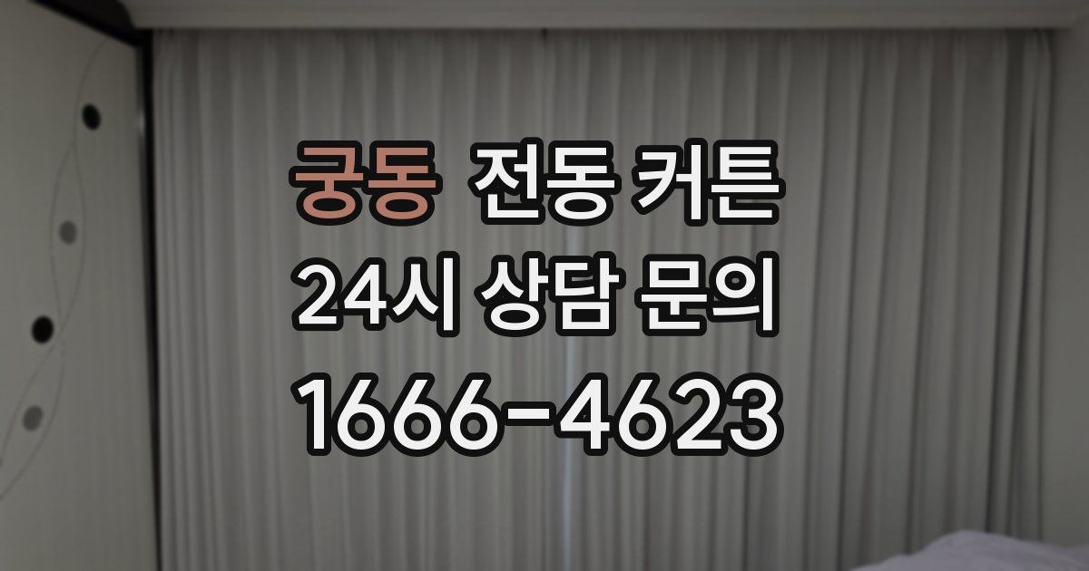 궁동 전동 커튼