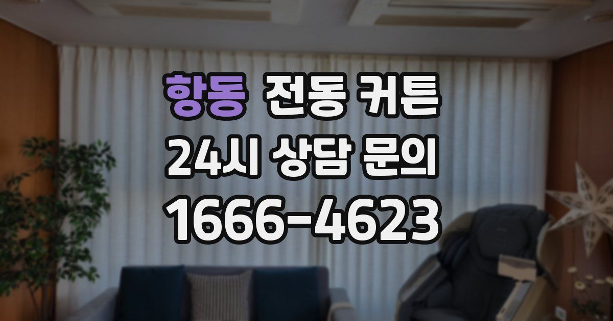 항동 전동 커튼