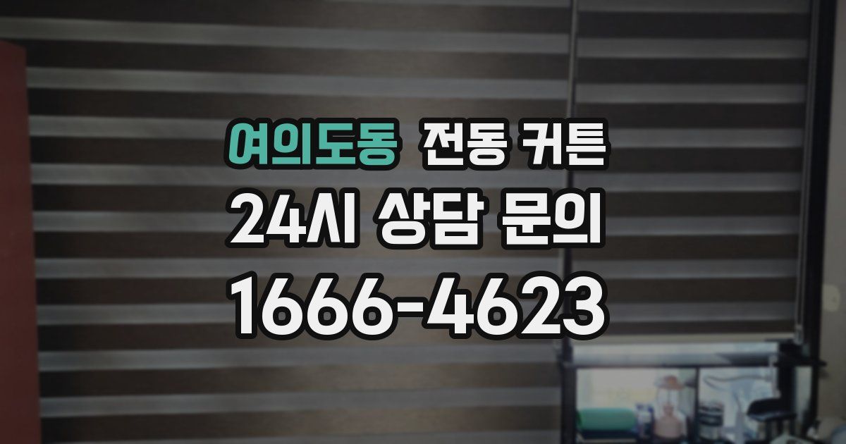 여의도동 전동 커튼