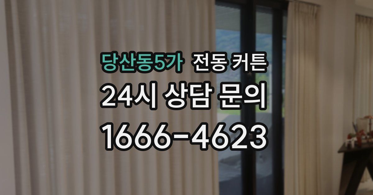 당산동5가 전동 커튼