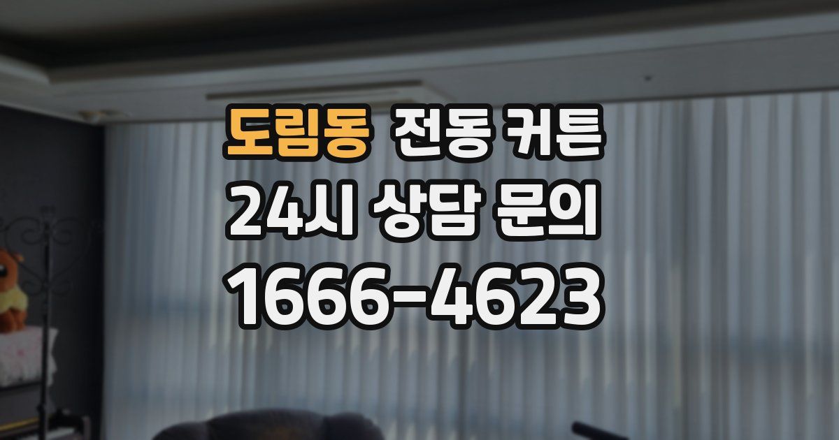 도림동 전동 커튼