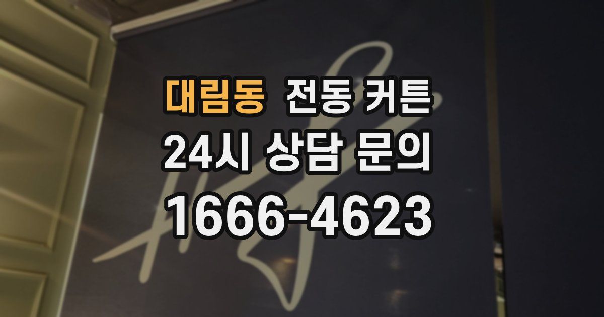 대림동 전동 커튼