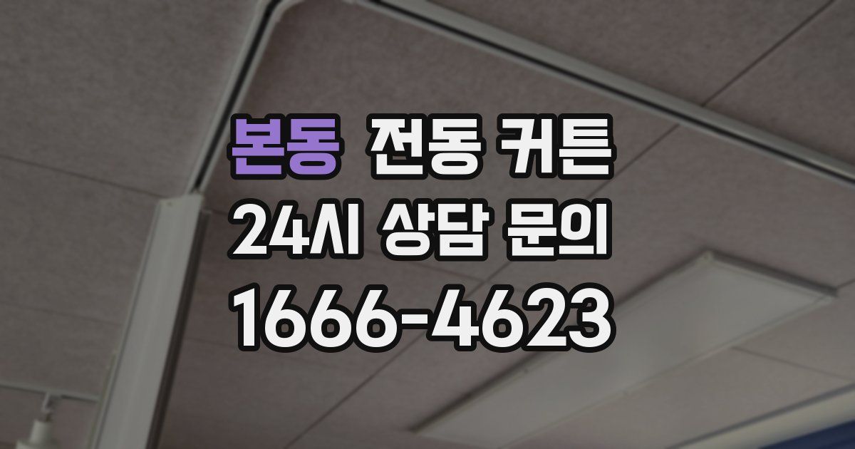 본동 전동 커튼