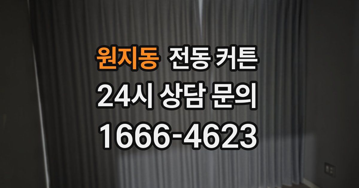 원지동 전동 커튼
