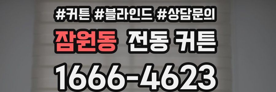 잠원동 전동 커튼